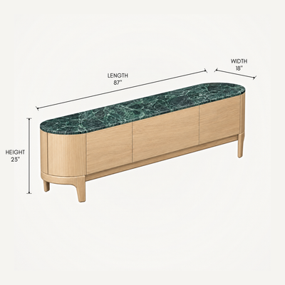 Tcha Media Cabinet - Verde Alpi