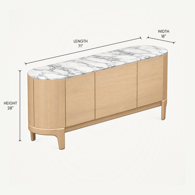 Tcha Sideboard - Arabescato
