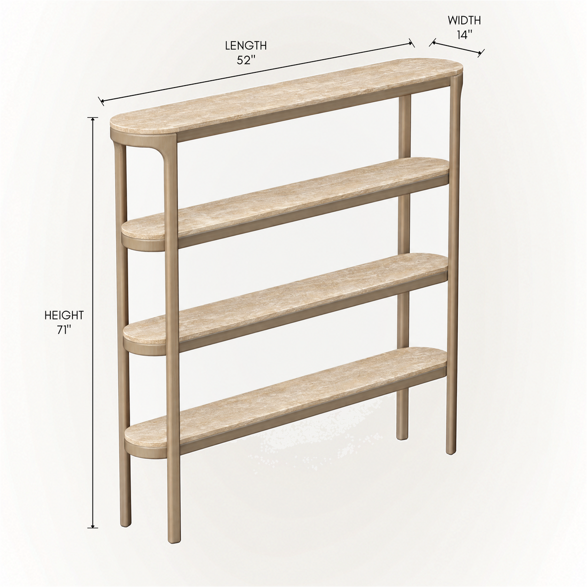 Tcha Shelving - Travertine