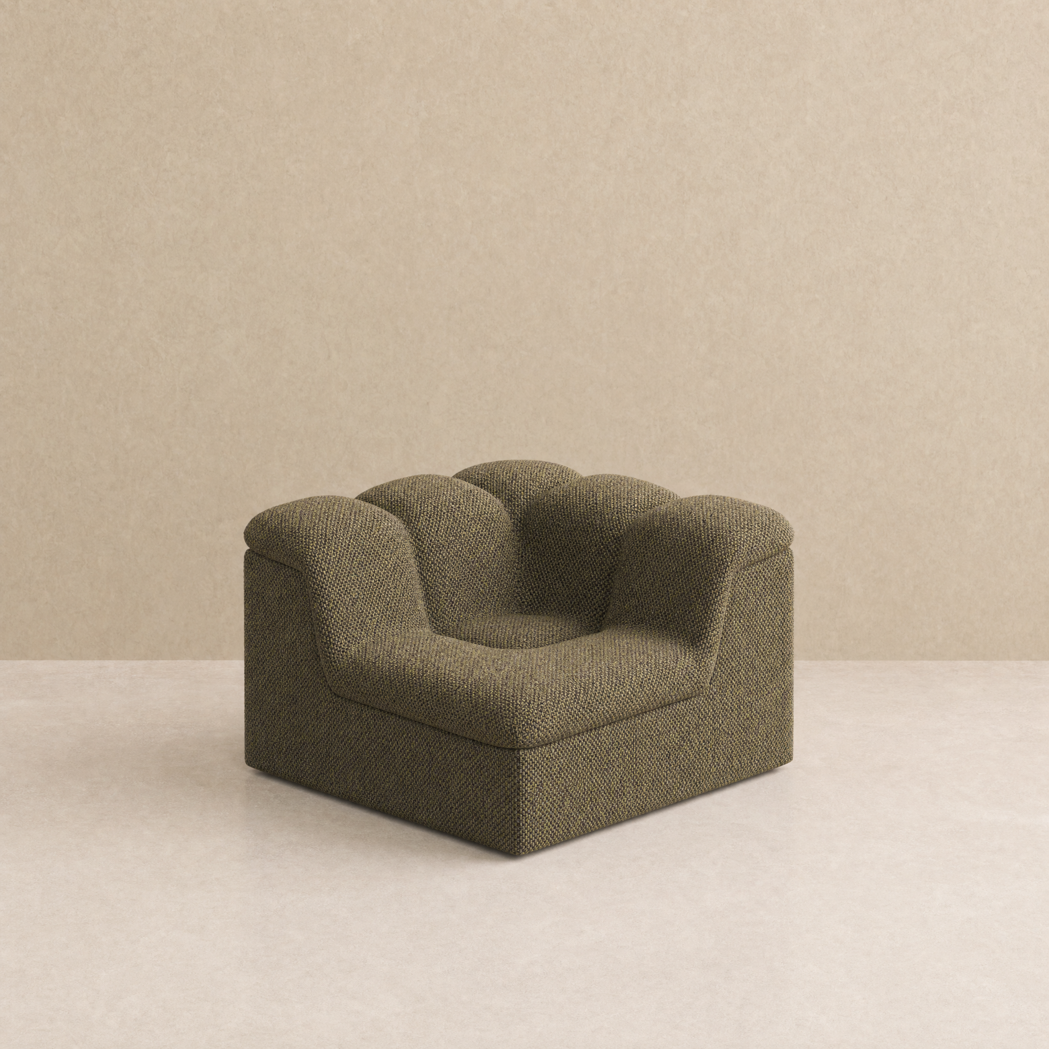 Devi Modular Sofa - Corner Module / Olive Green