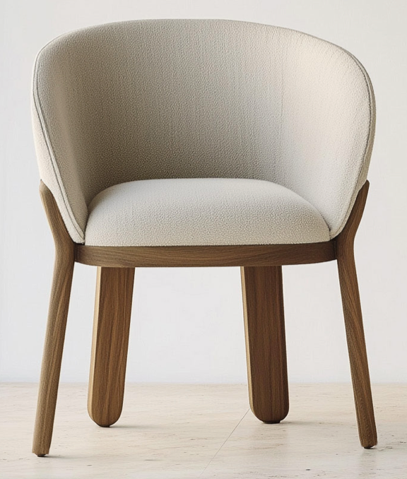 Lifa Dining Chair - Olive Green / Dark Oak