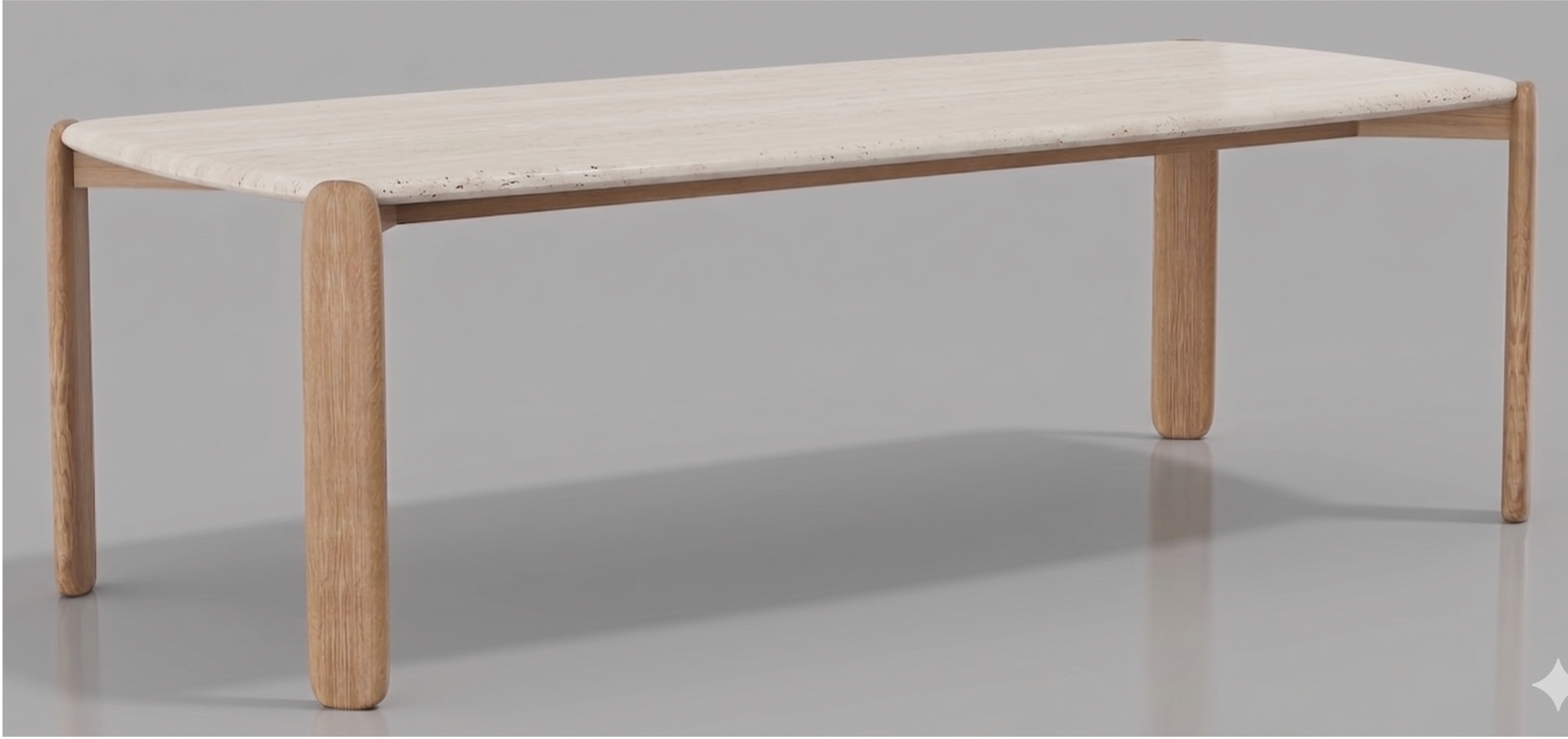 Lifa Dining Table – Travertine