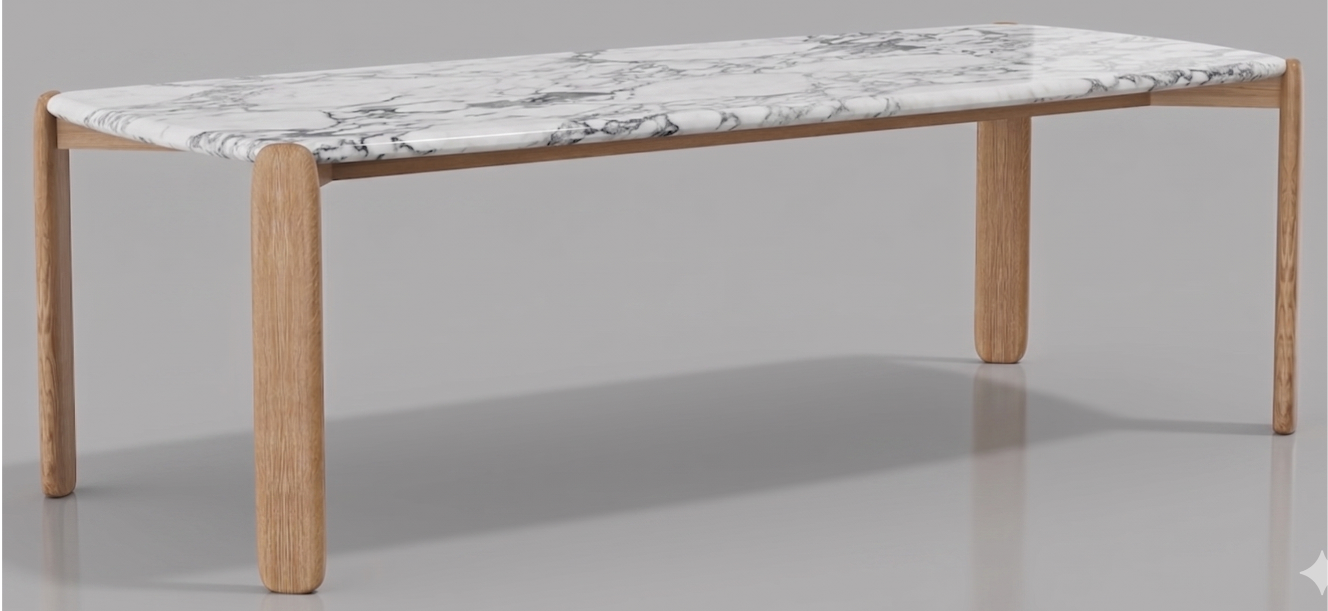 Lifa Dining Table – Arabescato Marble